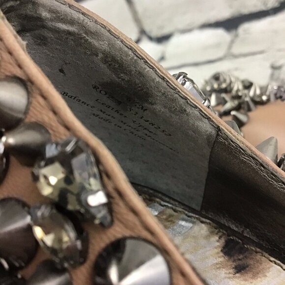 Sam Edelman Roza Heels Pumps 6.5 Spike Tan Leather Shoes Rare Flaw - Picture 10 of 10